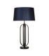 Chic Table Lamp Black Navy Shade 1x E27-3