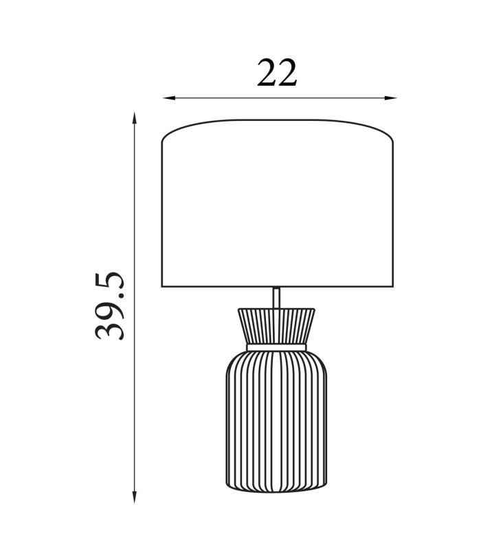 Tia Table Lamp Emerald 1x E27-6