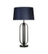Chic Table Lamp Black Navy Shade 1x E27-4