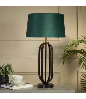 Chic Table Lamp Black Emerald Shade 1x E27-2
