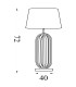 Chic Table Lamp Black Navy Shade 1x E27-6