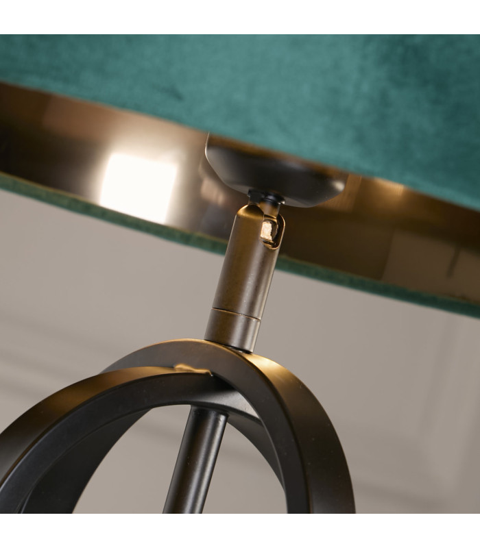 Chic Table Lamp Black Emerald Shade 1x E27-5