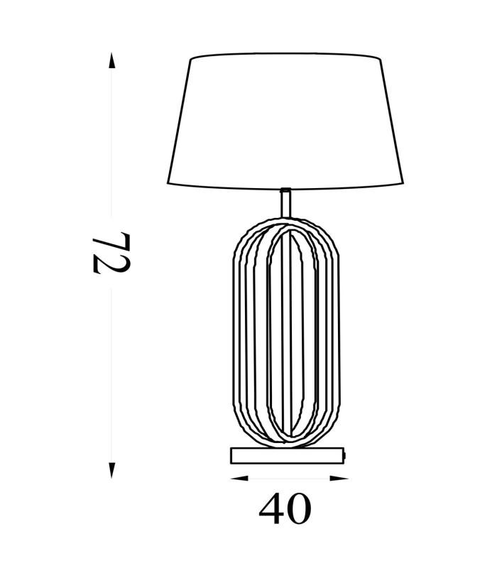 Chic Table Lamp Black Emerald Shade 1x E27-6