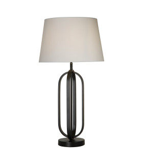 Chic Table Lamp Black White Shade x E27-1