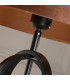 Chic Table Lamp Black Burnt Orange Shade 1x E27-5