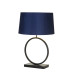 Elegant Table Lamp Matt Black Navy Shade 1x E27-3