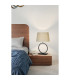 Elegant Table Lamp Matt Black Natural Shade 1x E27-2