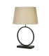 Elegant Table Lamp Matt Black Natural Shade 1x E27-3