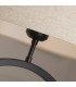 Elegant Table Lamp Matt Black Natural Shade 1x E27-5
