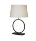 Elegant Table Lamp Matt Black White Shade x E27-3