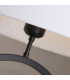 Elegant Table Lamp Matt Black White Shade x E27-5