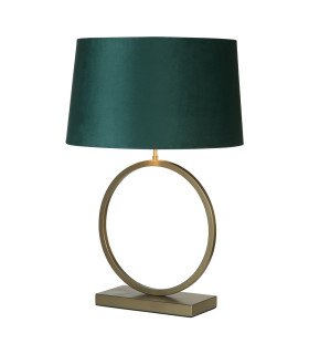 Elegant Table Lamp Bronze Emerald Shade 1x E27-1
