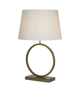Elegant Table Lamp Bronze White Shade x E27-1
