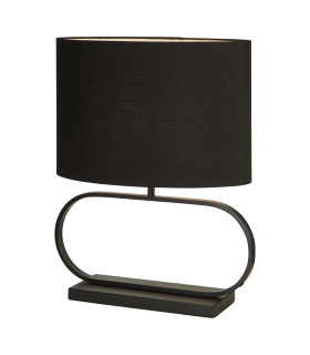 Sleek Table Lamp Black Black Shade 1x E27-1