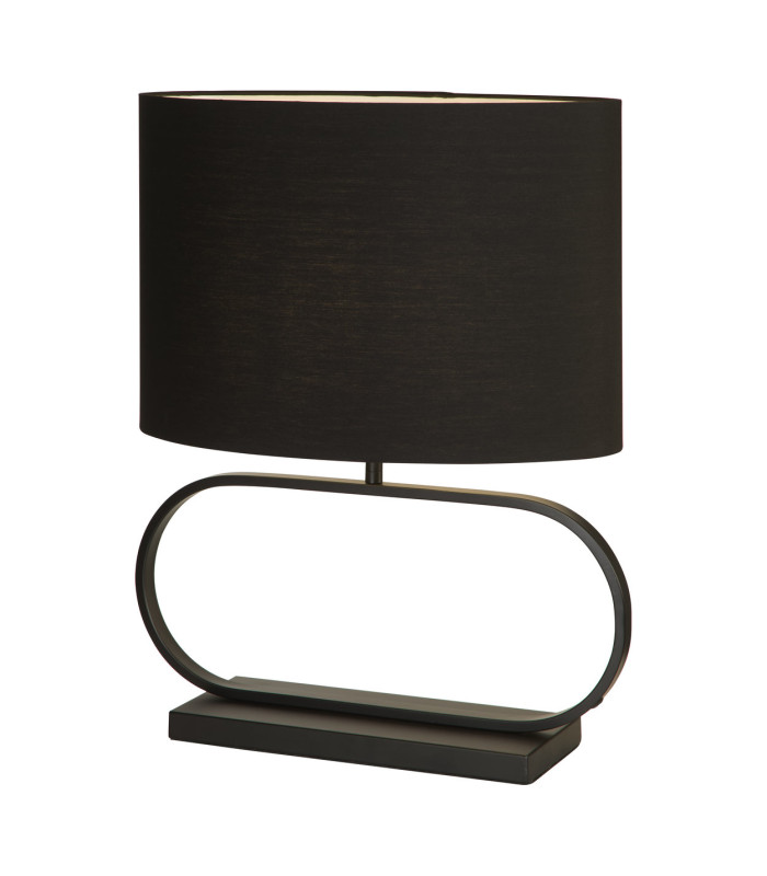Sleek Table Lamp Black Black Shade 1x E27-1
