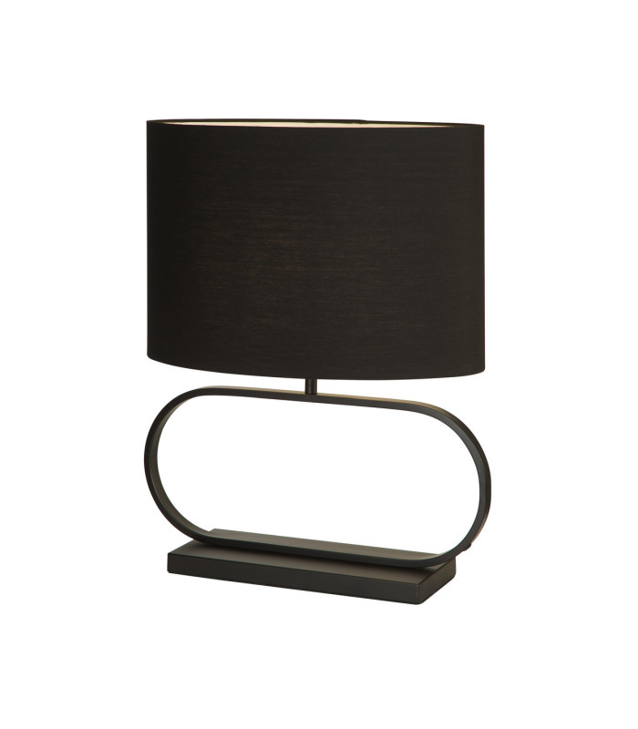 Sleek Table Lamp Black Black Shade 1x E27-3