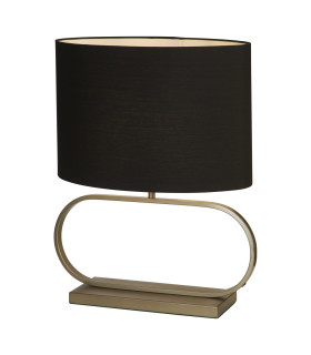 Sleek Table Lamp Bronze Black Shade 1x E27-1