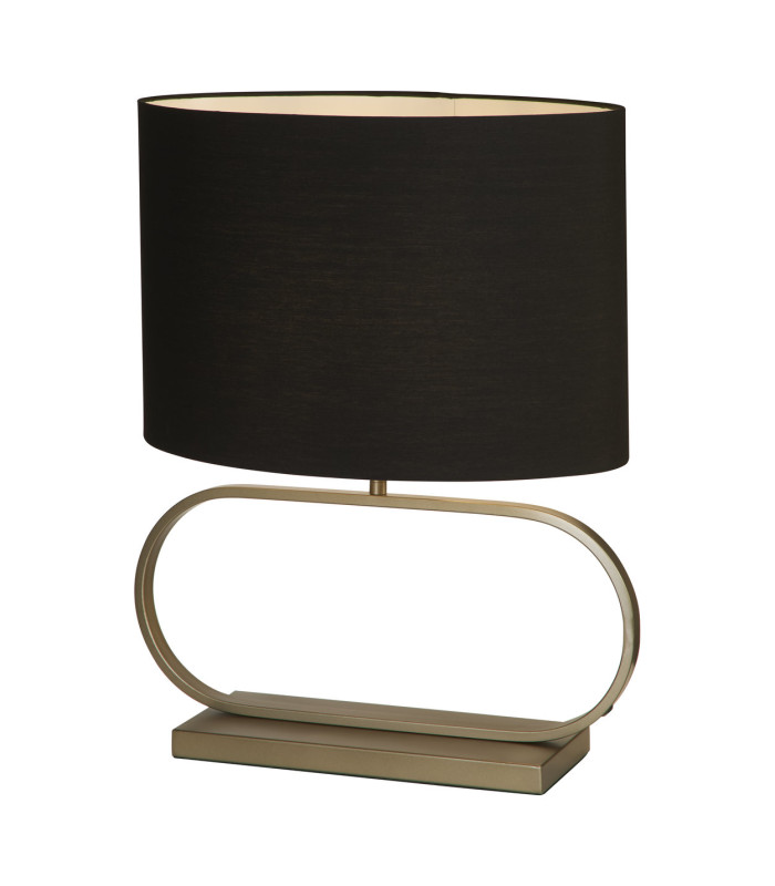 Sleek Table Lamp Bronze Black Shade 1x E27-1