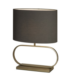 Sleek Table Lamp Bronze Grey Shade x Adaptable B22 E14 E27-1
