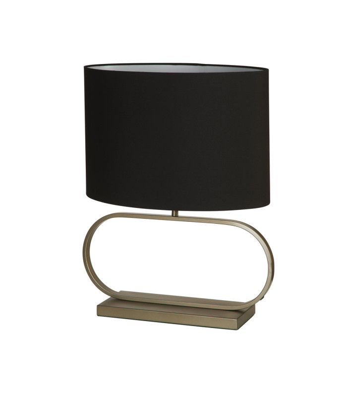 Sleek Table Lamp Bronze Black Shade 1x E27-4