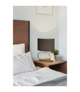 Sleek Table Lamp Bronze Grey Shade x Adaptable B22 E14 E27-2