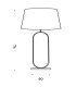 Modish Table Lamp Matt Black Emerald Shade 1x E27-6