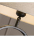 Modish Table Lamp Matt Black Natural Shade 1x E27-5