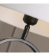 Modish Table Lamp Matt Black White Shade 1x E27-5
