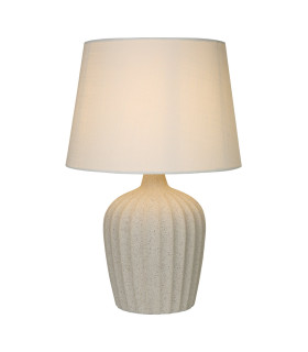 Padstow Table Lamp Ceramic Fabric Shade 1x E14-1