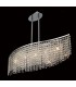 Telescopic Ceiling Pendant Bar 5 Light Polished Chrome, Crystal - 4