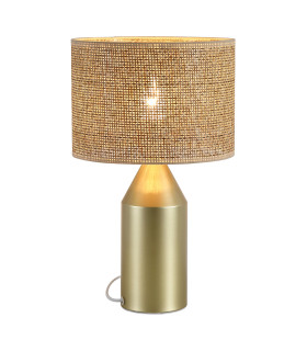 Pheobe Table Lamp Gold Rattan Shade 1x-1