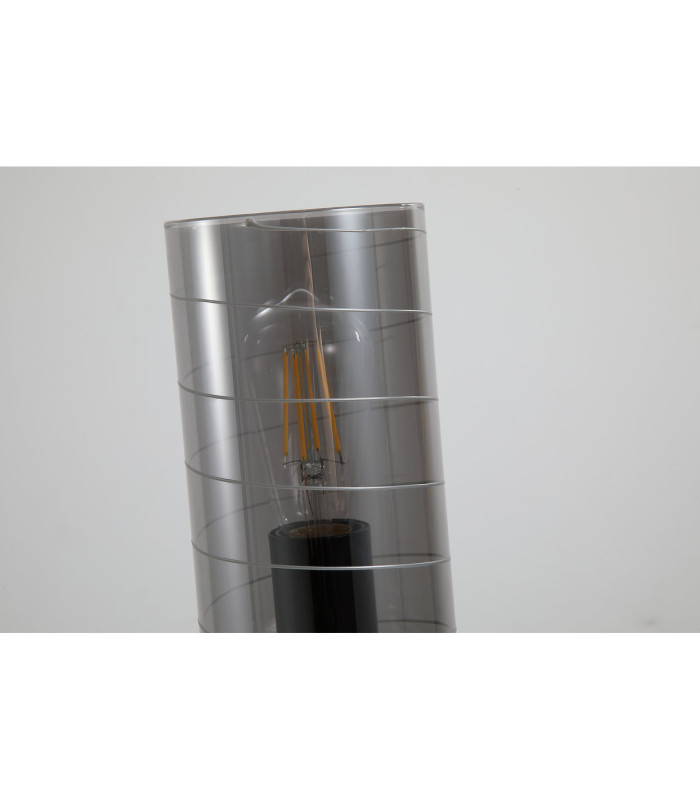 Broughton Table Lamp Smoked Glass 1x E14-5