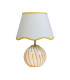 Celine Table Lamp Yellow Striped Glass x-4