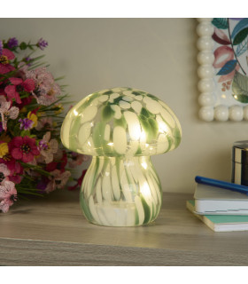 Amelia LED Green Mushroom Lamp-2