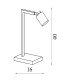 Office Desk Task Table Lamp 1x GU10-6