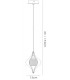Ceiling Pendant 1 Light Polished Chrome, Crystal - 3