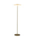Record Floor Lamp Gold White Glass-1