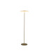 Record Floor Lamp Gold White Glass-3