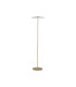Record Floor Lamp Gold White Glass-4