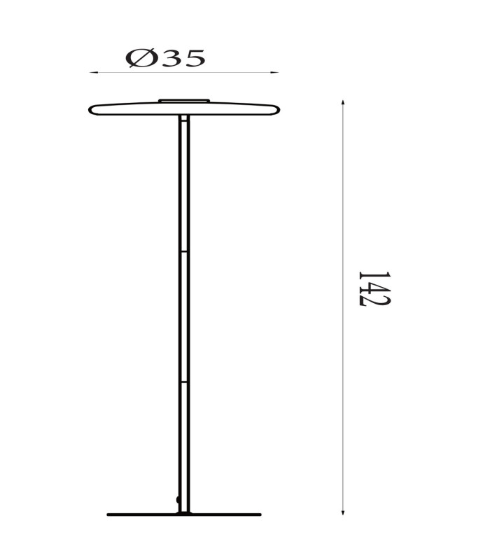Record Floor Lamp Gold White Glass-6