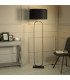 Modish Floor Lamp Black Black Shade 1x E27-2
