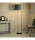 Modish Floor Lamp Black Dark Grey Shade 1x E27-2