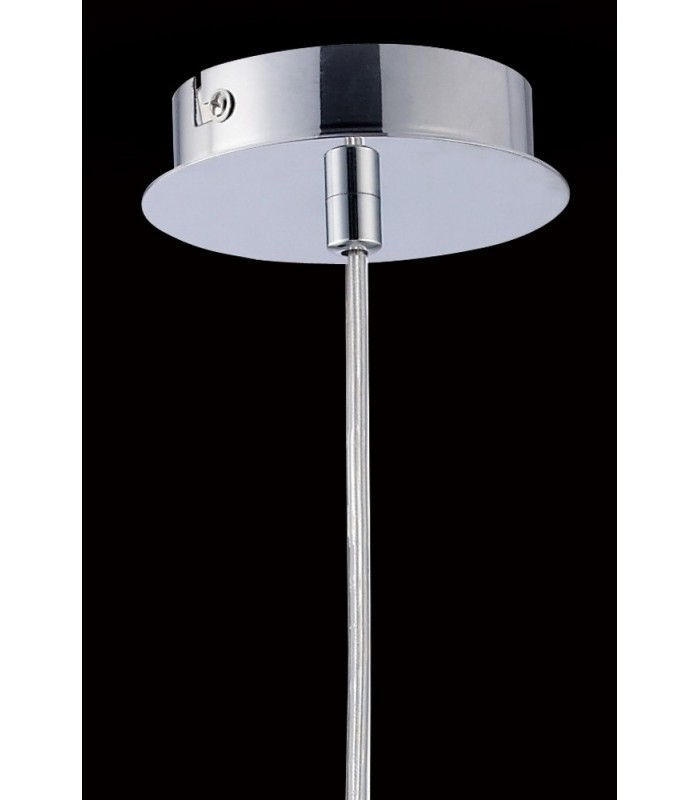 Ceiling Pendant 1 Light Polished Chrome, Crystal - 5