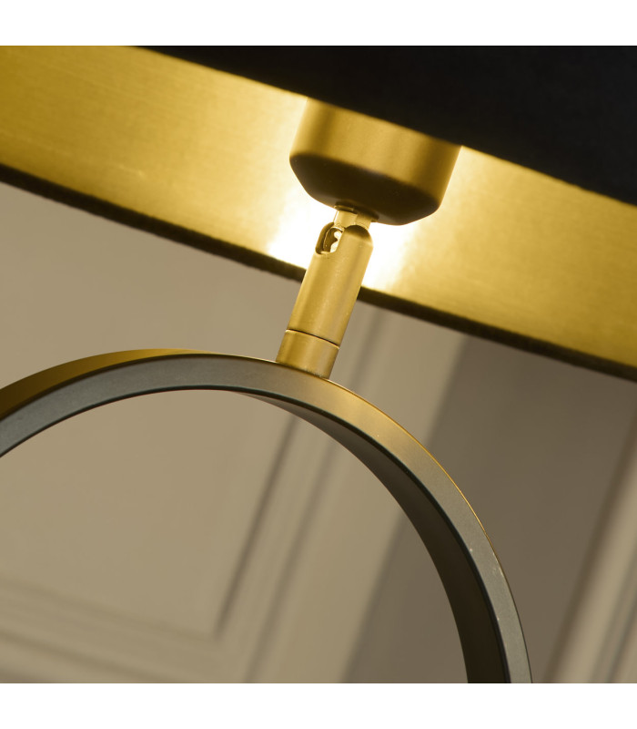 Modish Floor Lamp Black Black Shade 1x E27-5