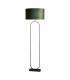 Modish Floor Lamp Black Green Shade 1x E27-1
