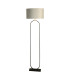 Modish Floor Lamp Black Light Grey Shade 1x E27-1
