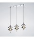 Ceiling Pendant Line 3 Light Polished Chrome, Crystal - 2