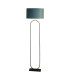 Modish Floor Lamp Black Teal Shade 0x-1