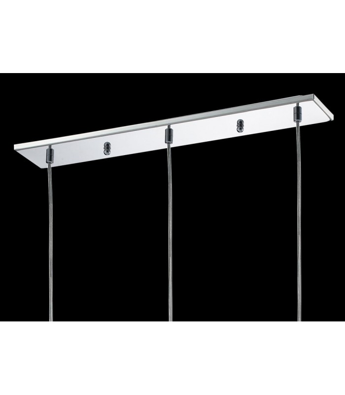 Ceiling Pendant Line 3 Light Polished Chrome, Crystal - 5