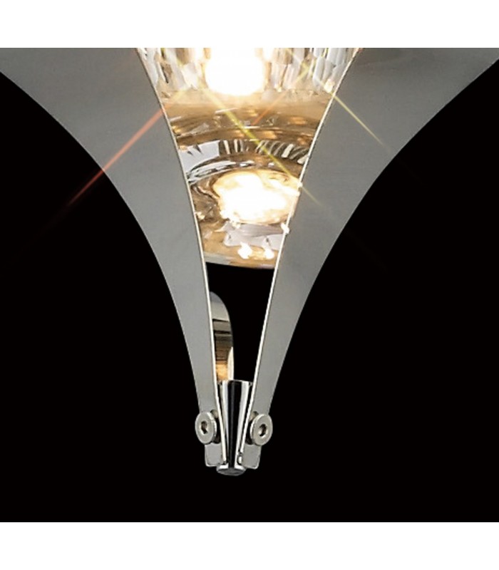 Ceiling Pendant Line 3 Light Polished Chrome, Crystal - 6